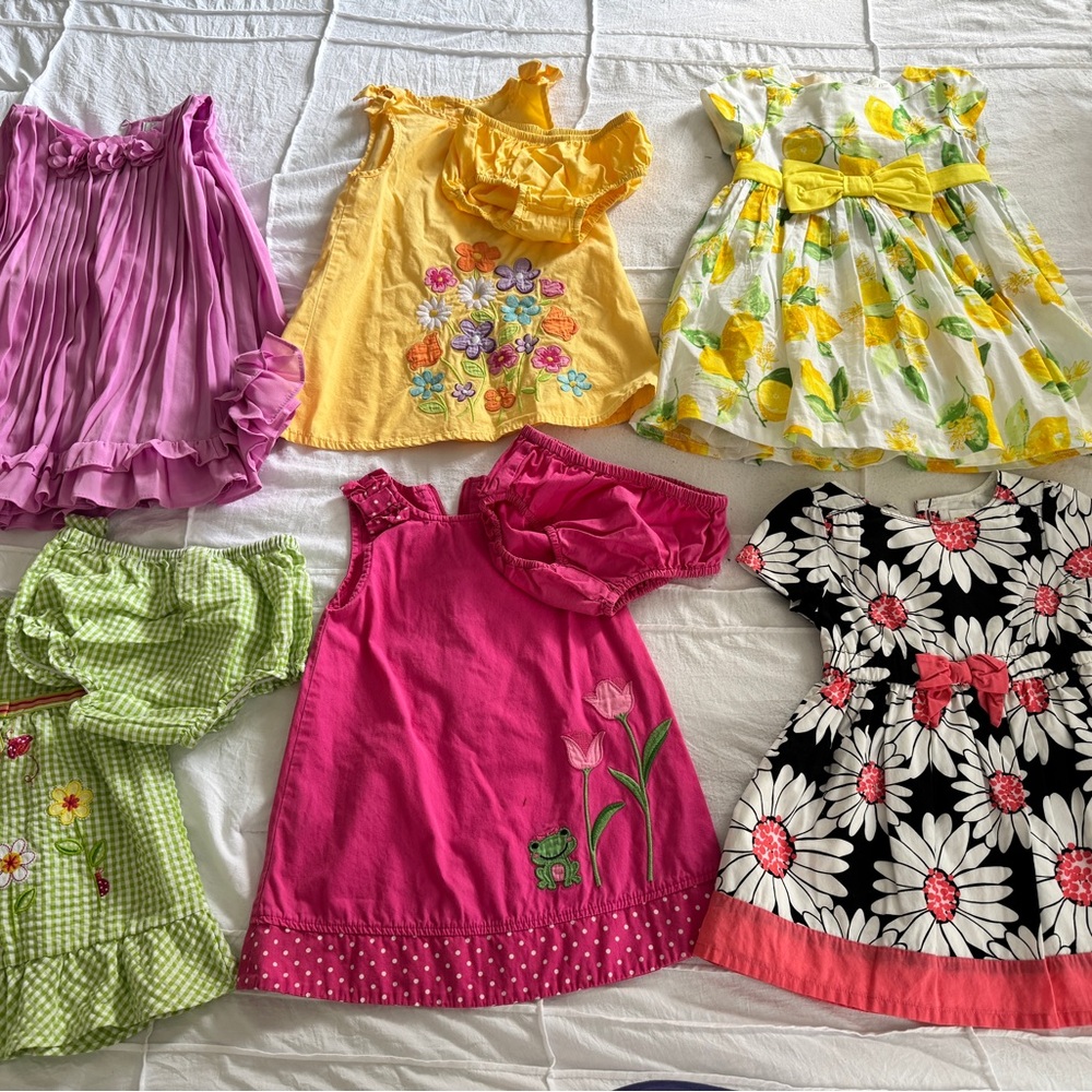 Gymboree Kids Dresses - Pink, Yellow, Green, Black Floral